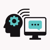 Icon With A Brain And Magnifying Glass, Representing Ai-Generated Customer Behavior Insights In A Crm.